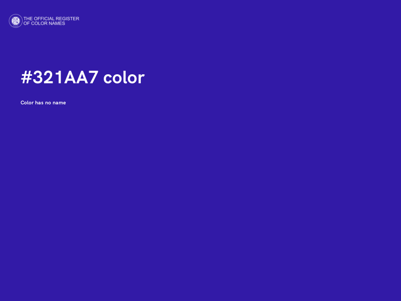 #321AA7 color image