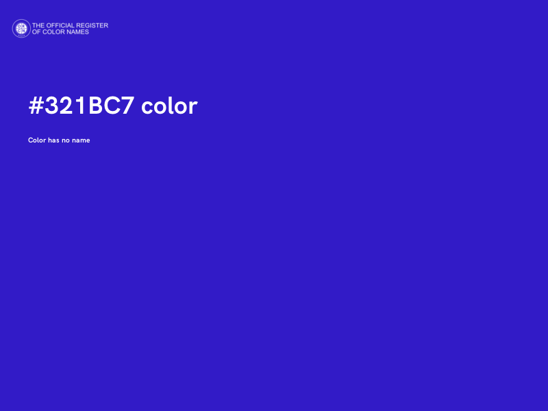 #321BC7 color image