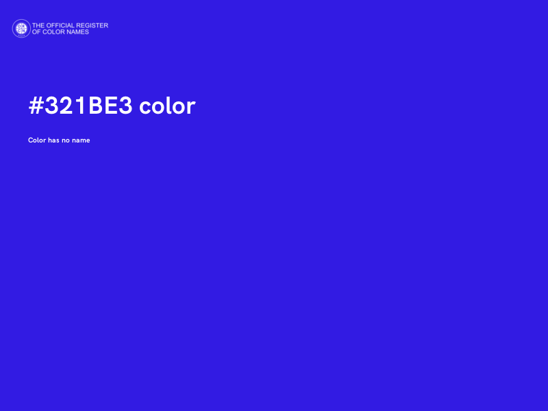#321BE3 color image