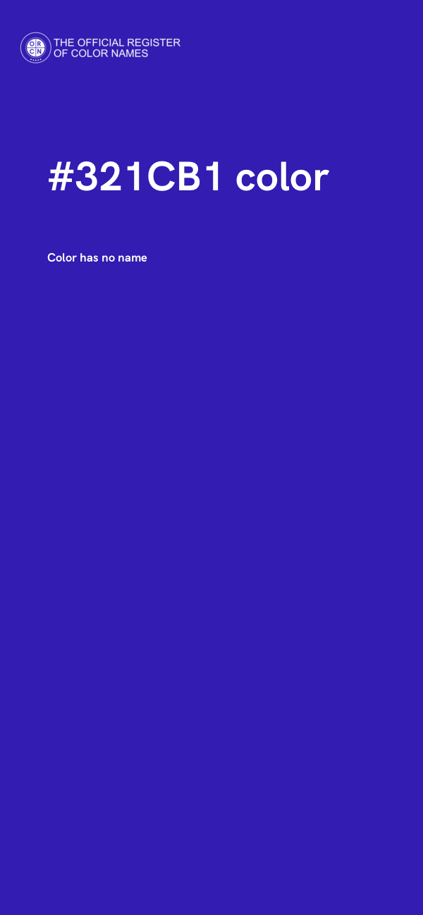 #321CB1 color image