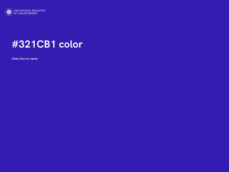 #321CB1 color image