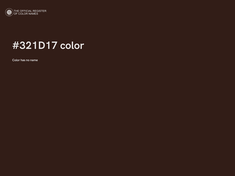 #321D17 color image