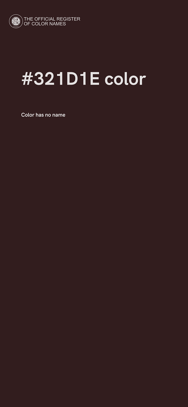 #321D1E color image