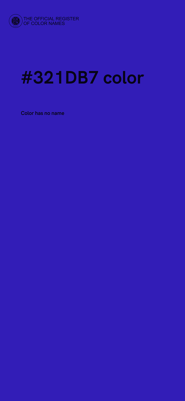 #321DB7 color image