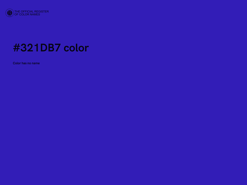 #321DB7 color image