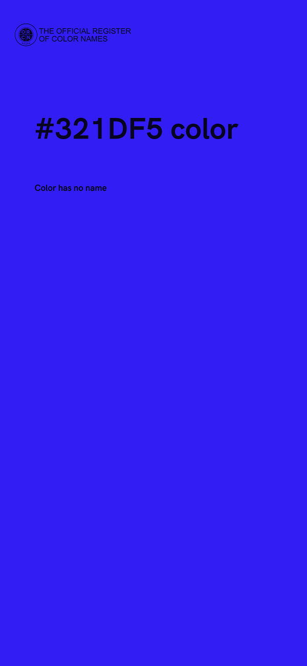 #321DF5 color image