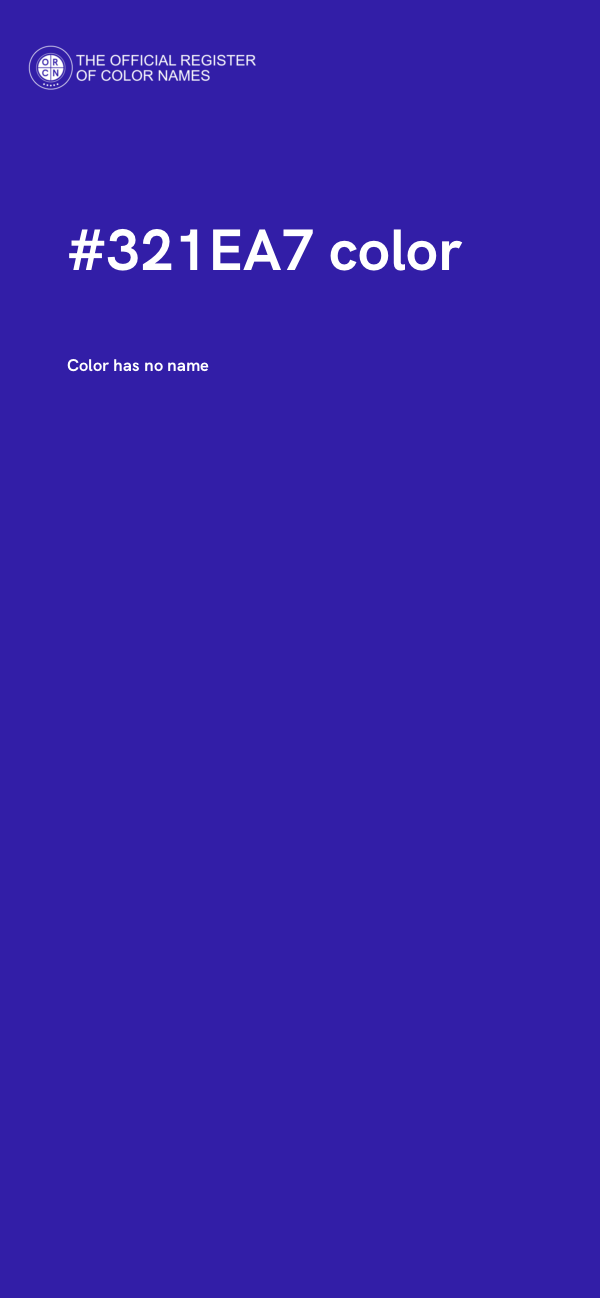 #321EA7 color image