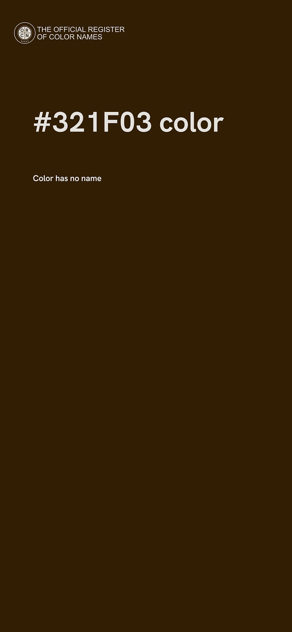 #321F03 color image
