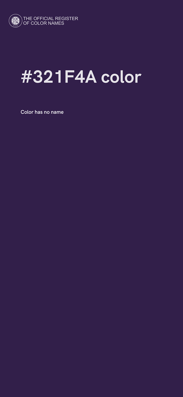 #321F4A color image