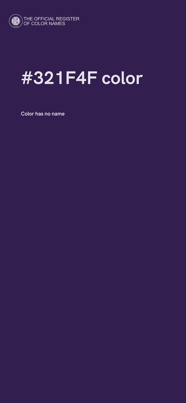 #321F4F color image