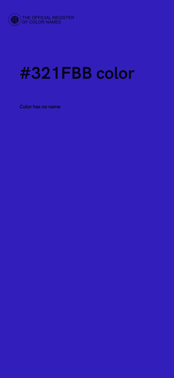 #321FBB color image