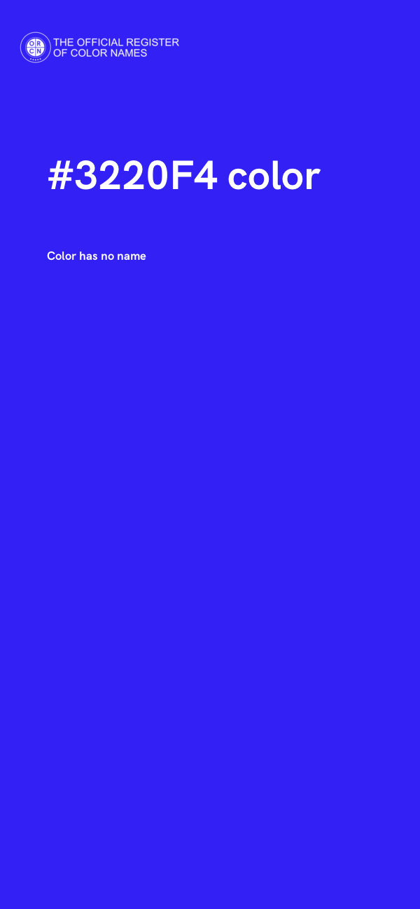 #3220F4 color image