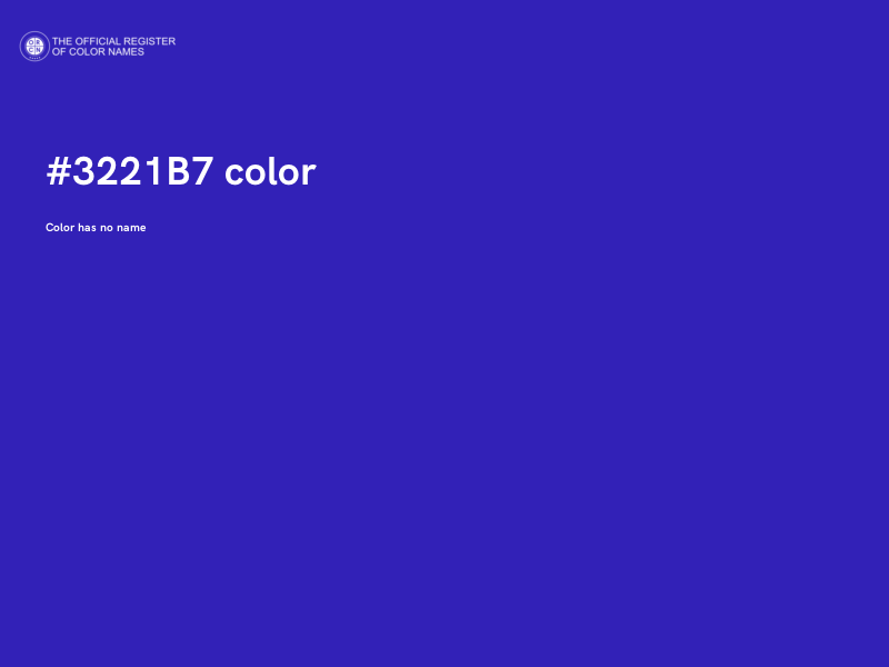 #3221B7 color image