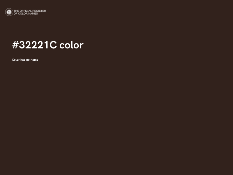 #32221C color image