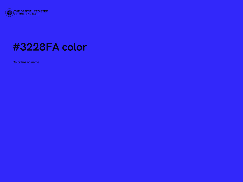 #3228FA color image
