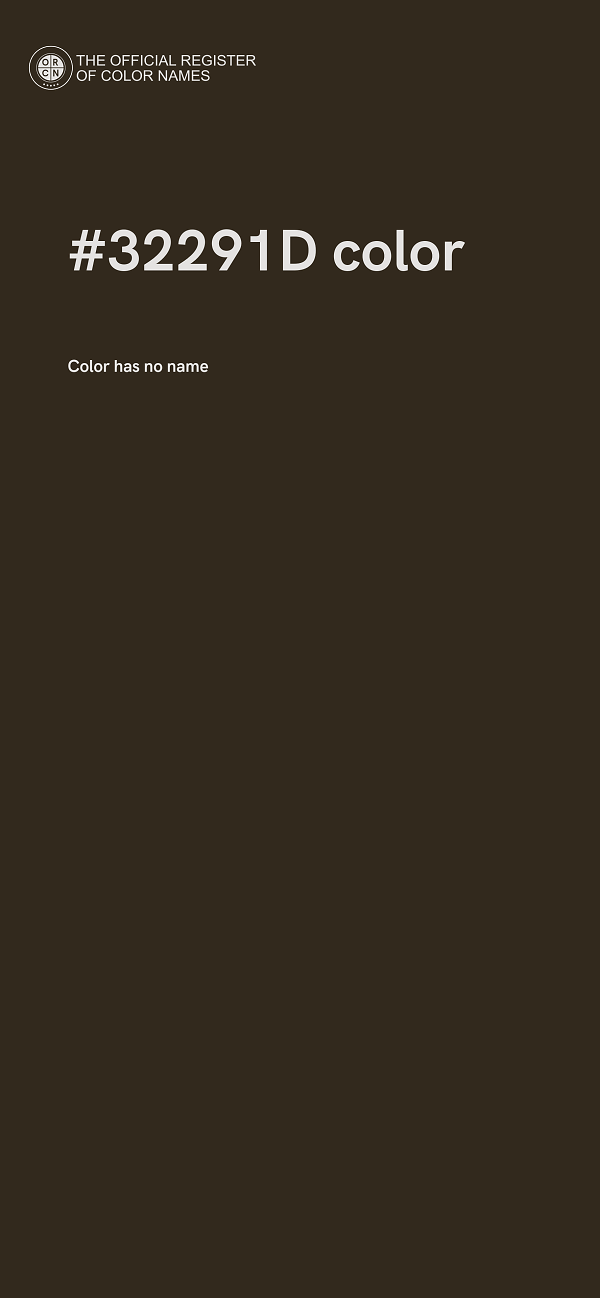 #32291D color image