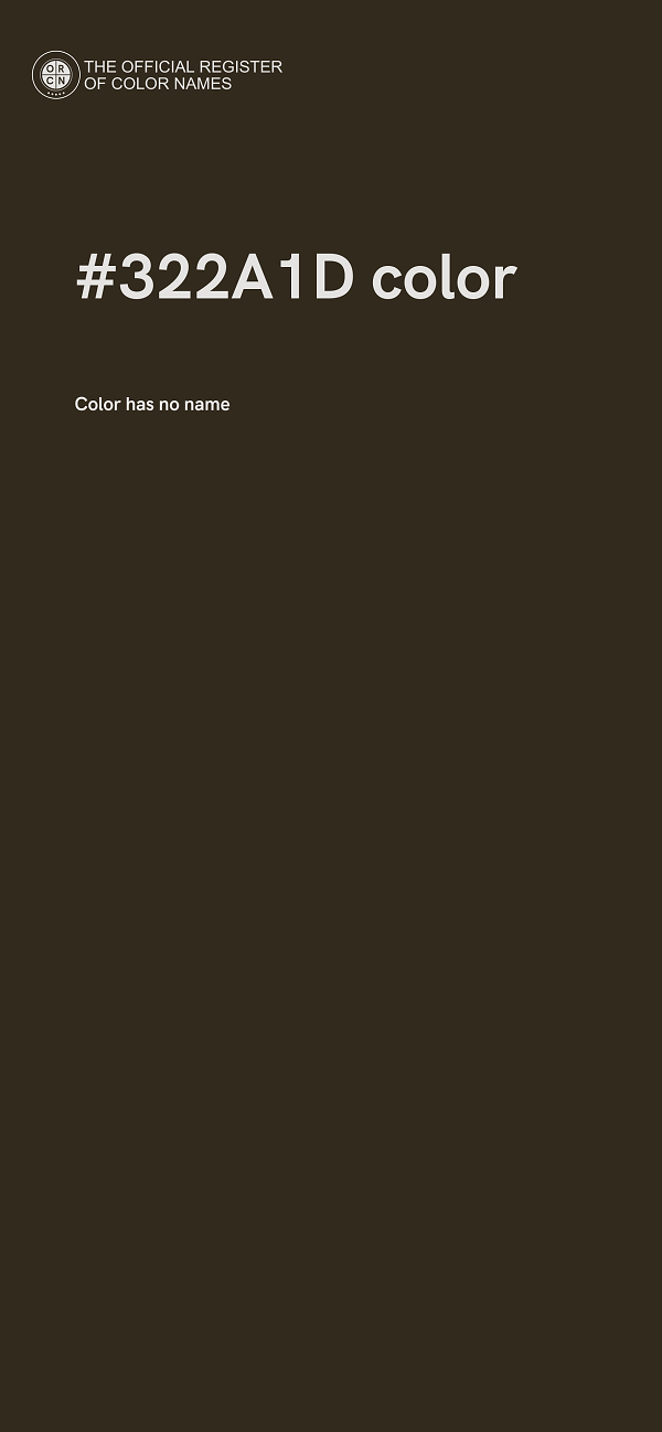 #322A1D color image