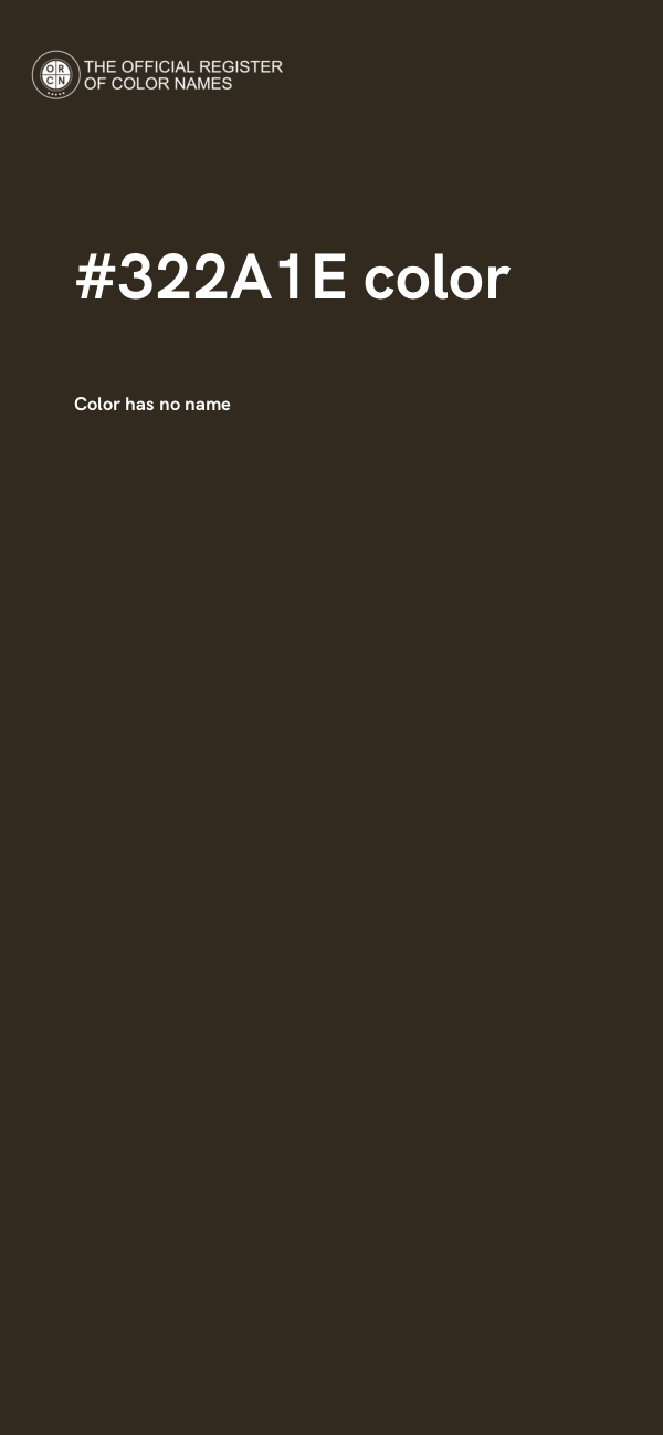 #322A1E color image
