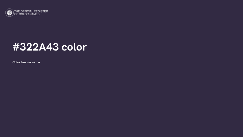 #322A43 color image