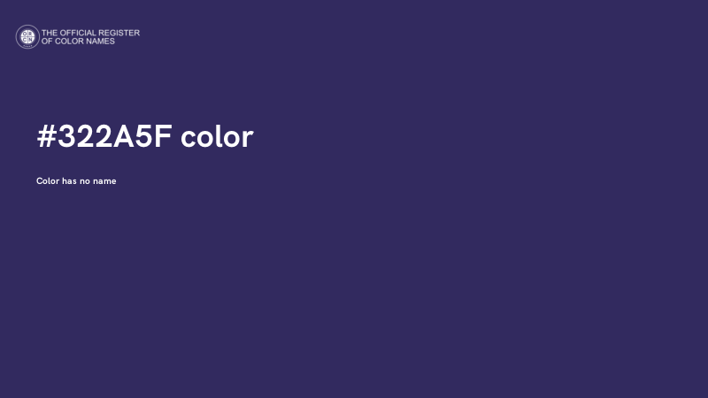 #322A5F color image