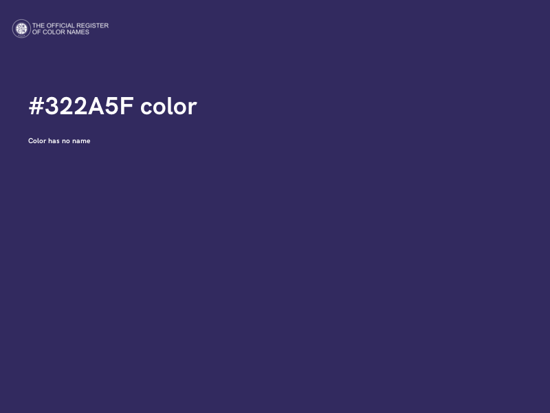 #322A5F color image
