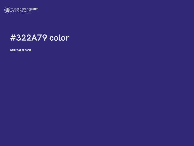 #322A79 color image