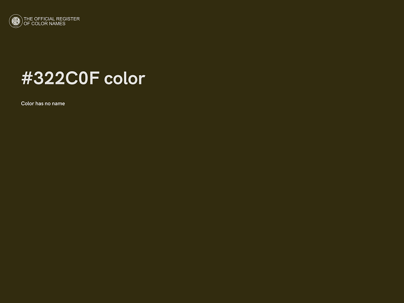 #322C0F color image