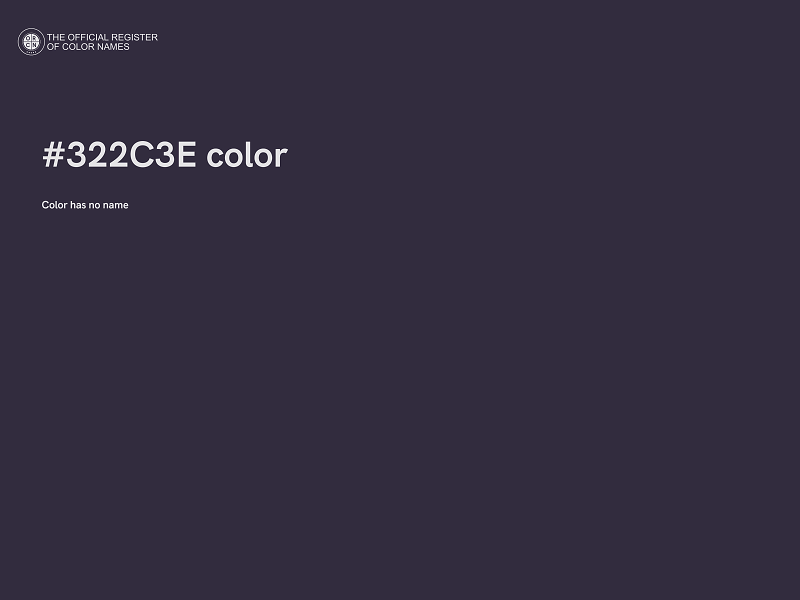#322C3E color image