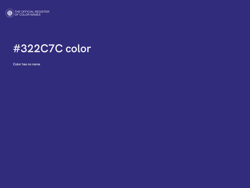 #322C7C color image