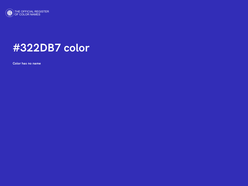 #322DB7 color image