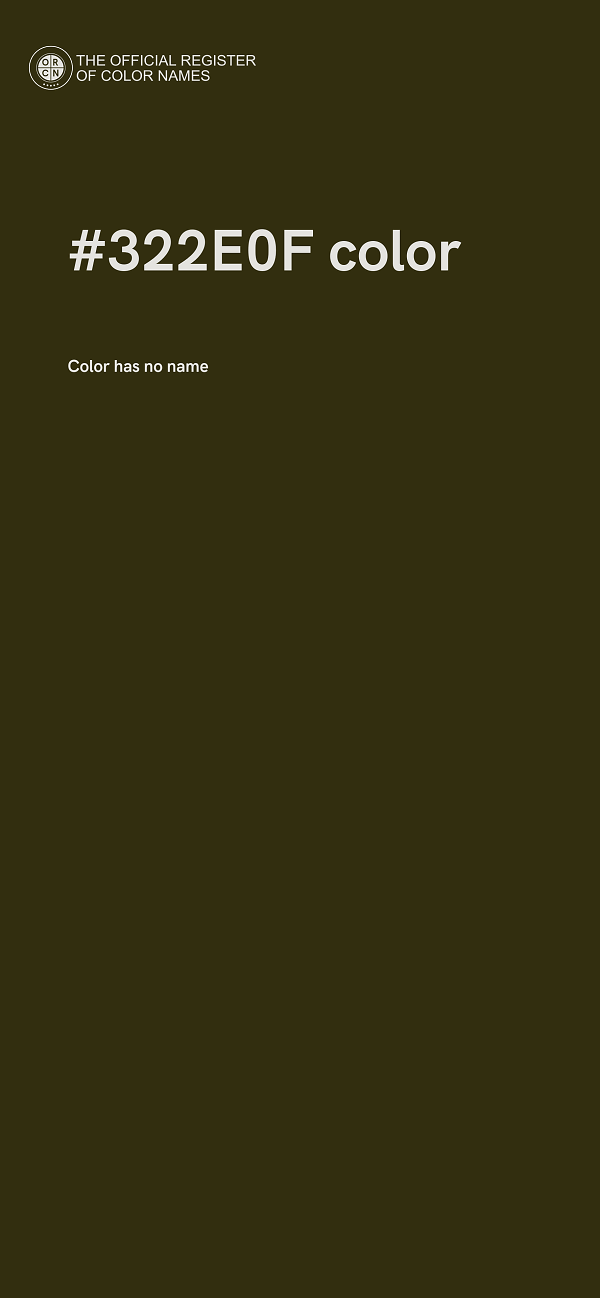 #322E0F color image