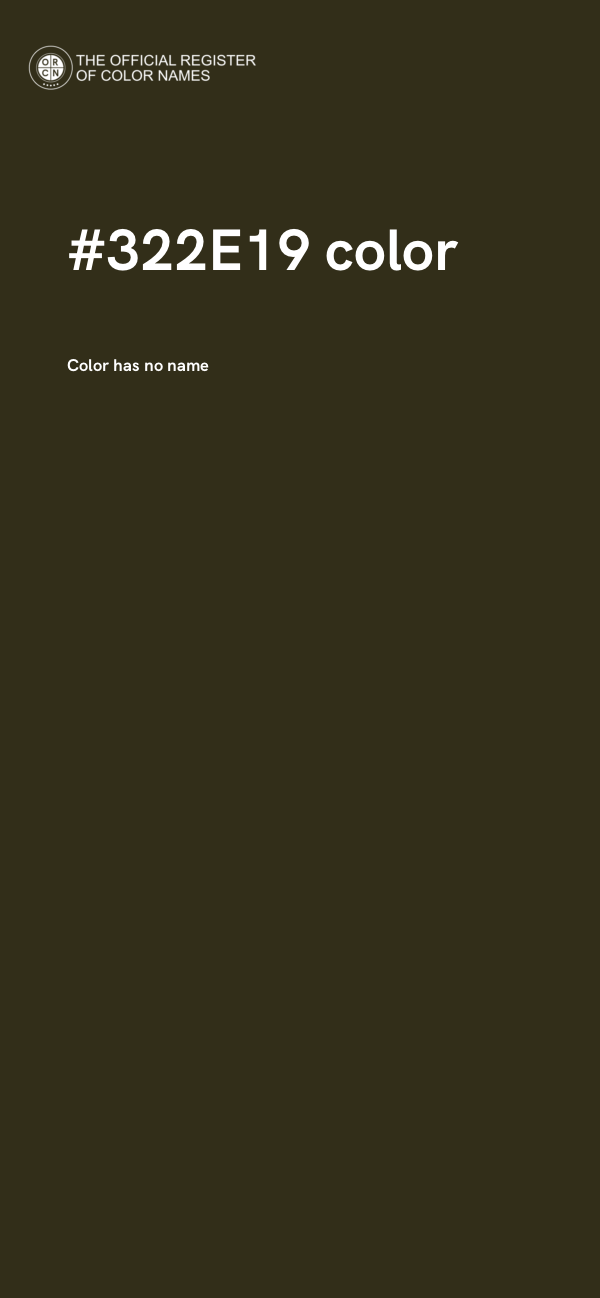 #322E19 color image