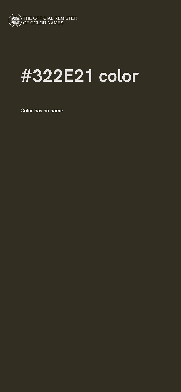 #322E21 color image