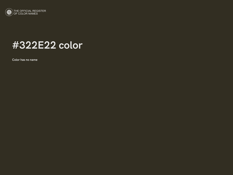 #322E22 color image