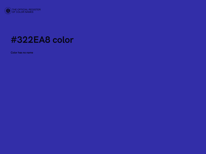 #322EA8 color image