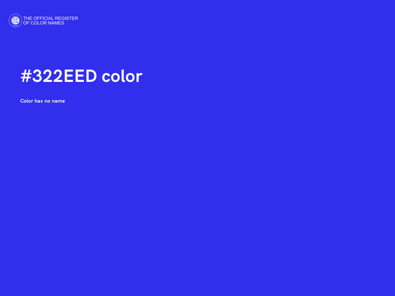 #322EED color image
