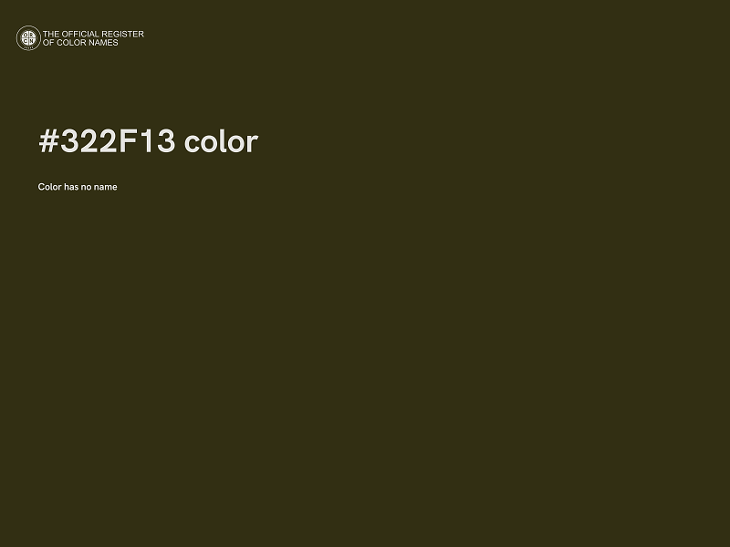 #322F13 color image