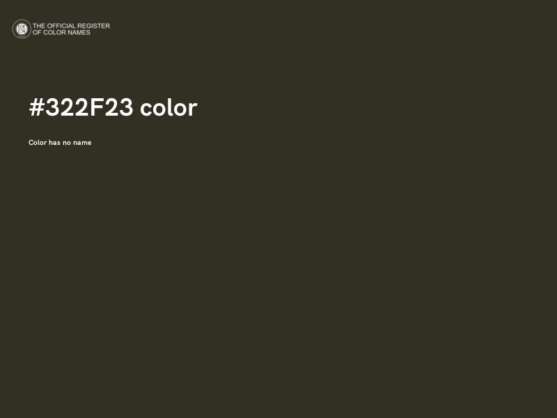 #322F23 color image