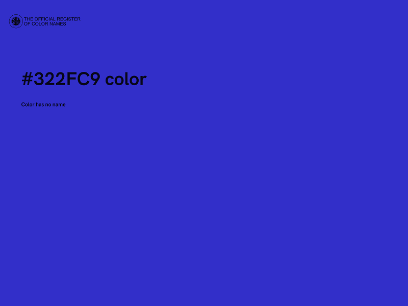 #322FC9 color image