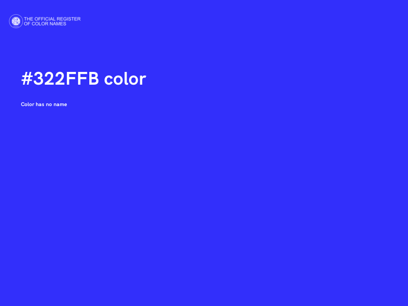 #322FFB color image