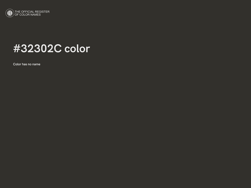 #32302C color image