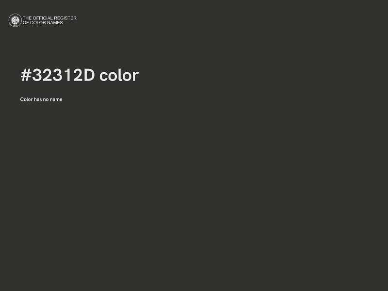 #32312D color image