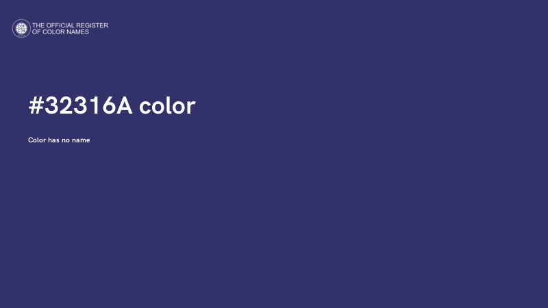#32316A color image