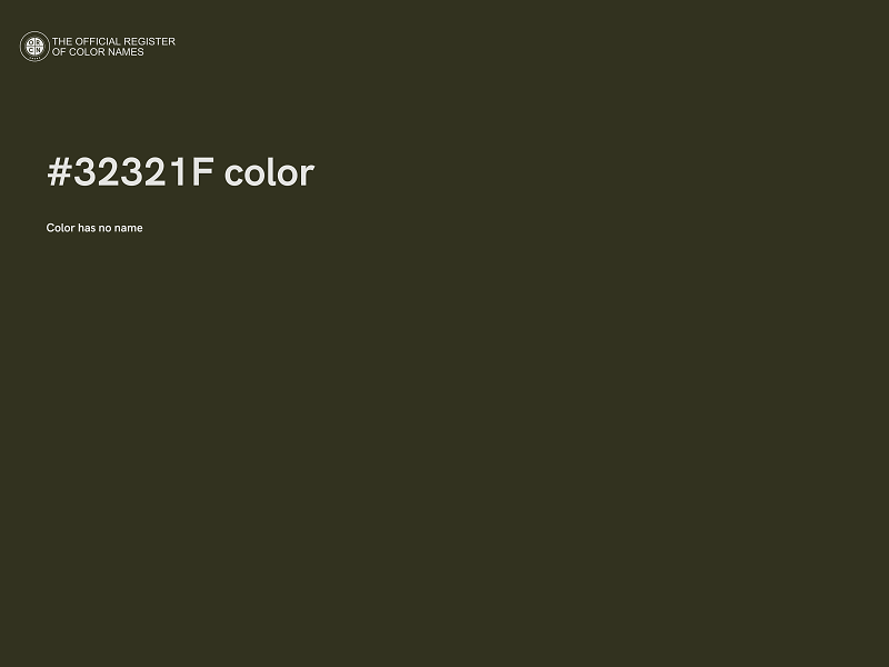 #32321F color image