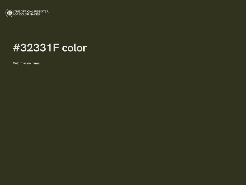 #32331F color image