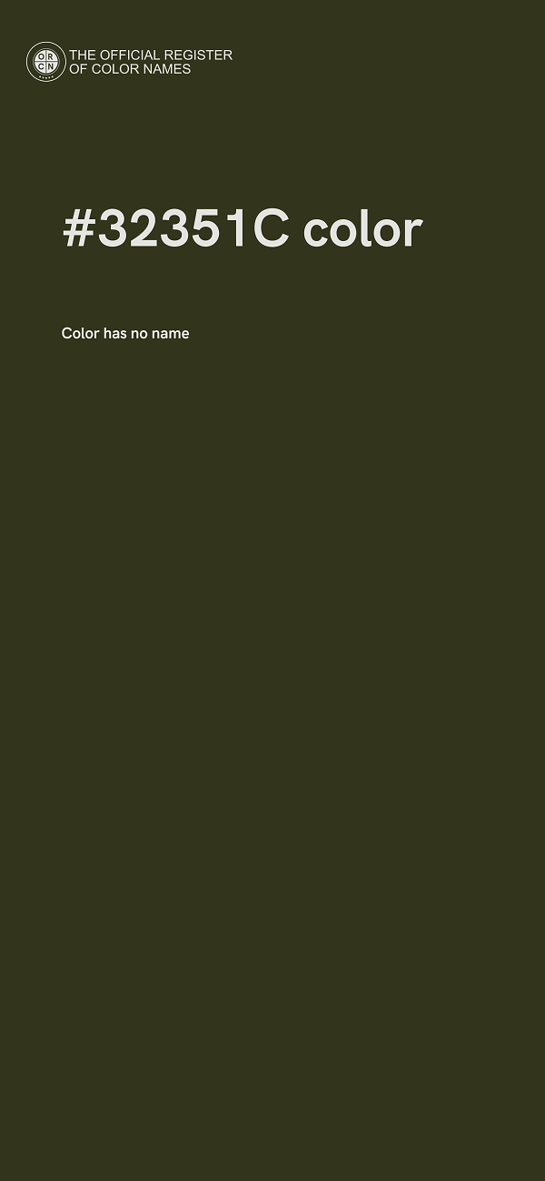 #32351C color image