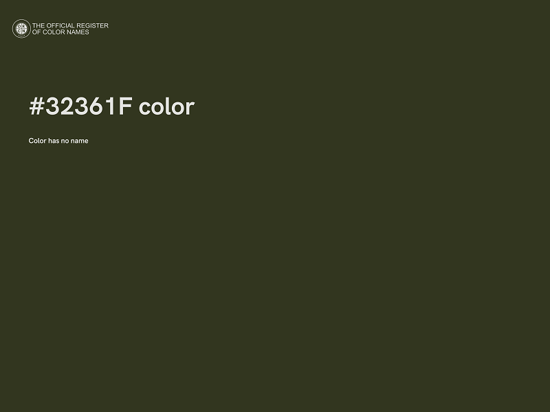 #32361F color image