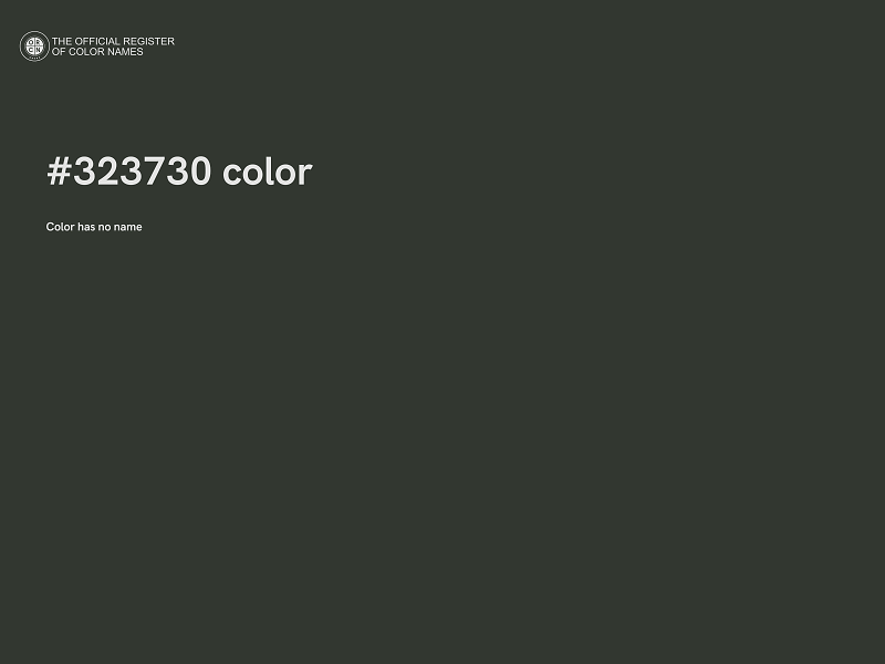 #323730 color image