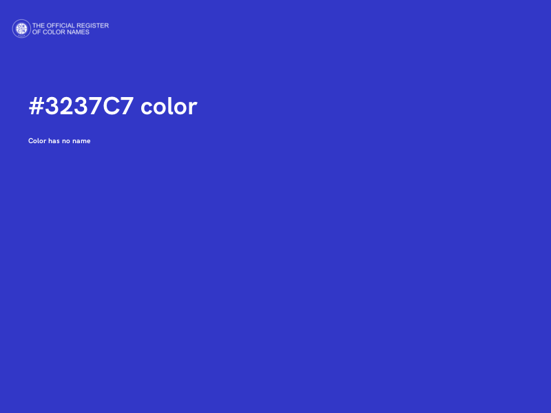 #3237C7 color image