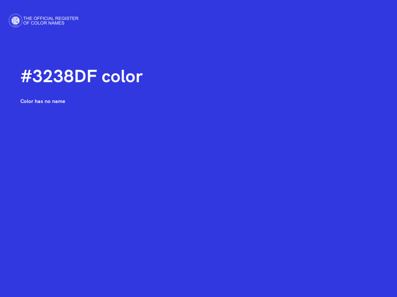 #3238DF color image